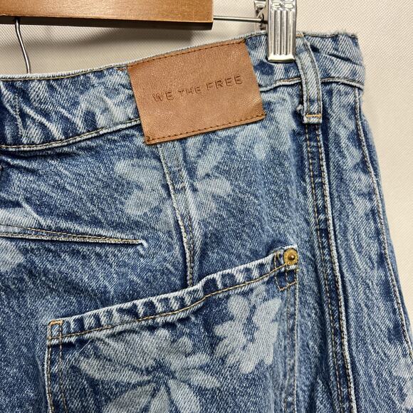 We the Free Free People Good Luck Barrell Jeans Daisy Button Fly Size 31 - Picture 7 of 11